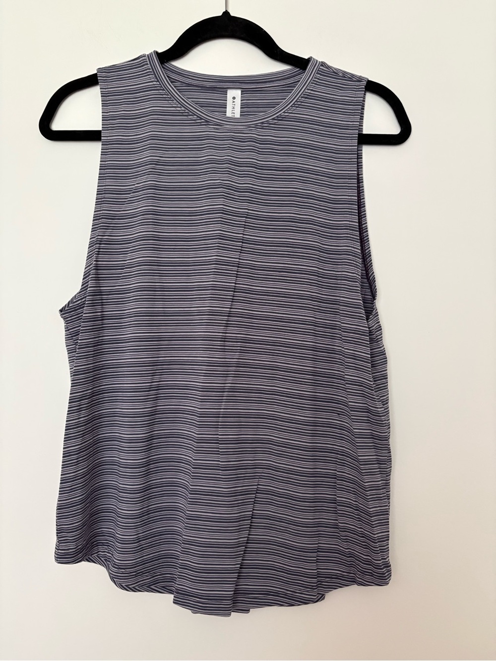 Athleta Navy and White Striped Tank